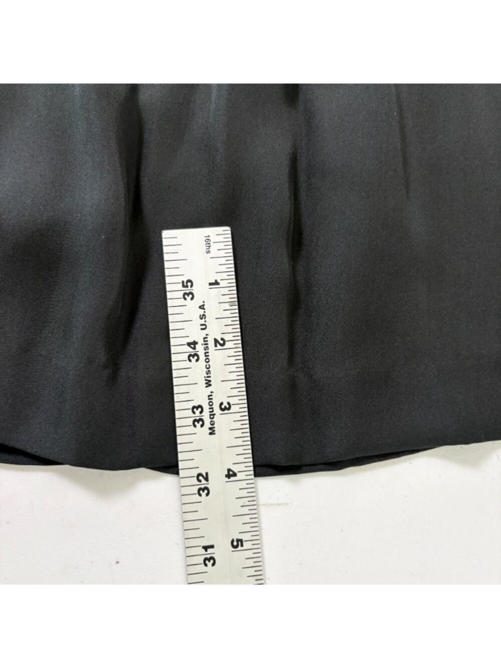 Banana Republic Midi Dress Womens 10 Black 100% Silk V Neck Short Sleeve - Picture 12 of 12